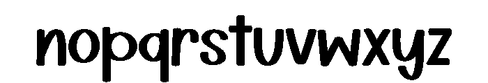 Chubby Macaroni Font LOWERCASE