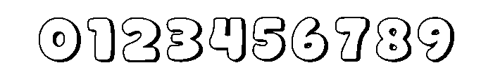 Chubby Outline Regular Font OTHER CHARS