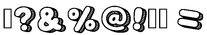 Chubby Sketch Regular Font OTHER CHARS