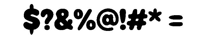 Chubby Squishy Regular Font OTHER CHARS
