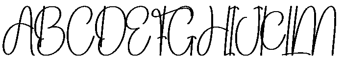 Chubby Tumbler Font UPPERCASE