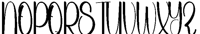 Chubby Wedding Font UPPERCASE