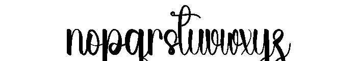 Chubby Wedding Font LOWERCASE