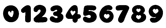 ChubbyHearts-Regular Font OTHER CHARS