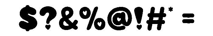 ChubbyHearts-Regular Font OTHER CHARS