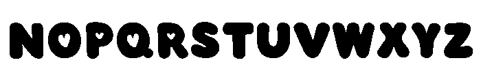 ChubbyHearts-Regular Font UPPERCASE