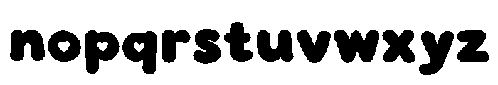 ChubbyHearts-Regular Font LOWERCASE