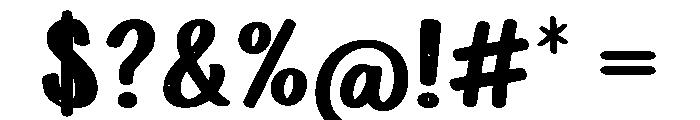 Chubikoly Regular Font OTHER CHARS