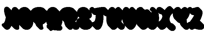 Chudo Land Extrude Regular Font LOWERCASE