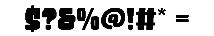 Chunk Energy Font OTHER CHARS