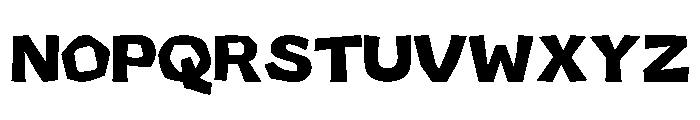 Chunk Riot Regular Font UPPERCASE