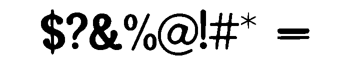 ChunkFive Font OTHER CHARS