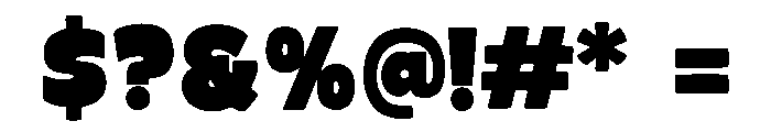 Chunka Font OTHER CHARS