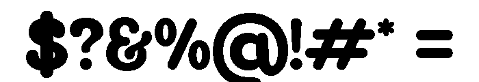 Chunkaloo Regular Font OTHER CHARS