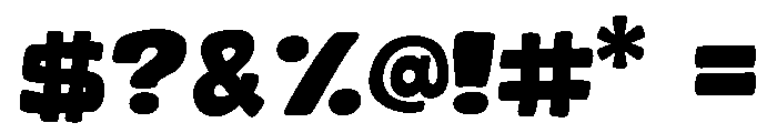 Chunkaroo Font OTHER CHARS