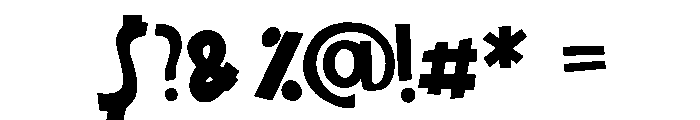 Chunkiness Font OTHER CHARS