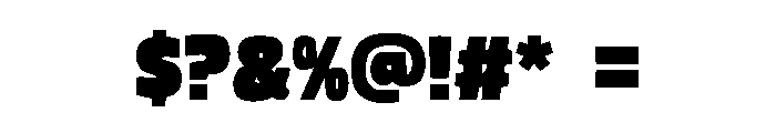 Chunkoid Font OTHER CHARS
