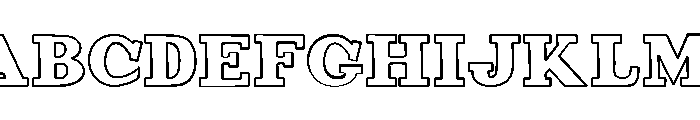 ChunksterOutline Font UPPERCASE