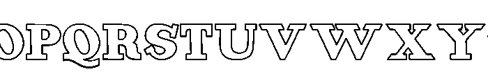 ChunksterOutline Font UPPERCASE
