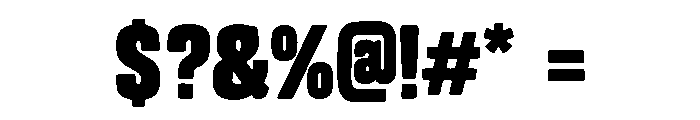 Chunksy Font OTHER CHARS
