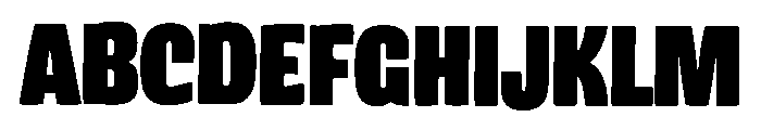Chunksy Font UPPERCASE