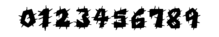 Chunky Barb Wire By Squ Regular Font OTHER CHARS