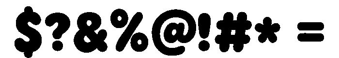 Chunky Bean Font OTHER CHARS
