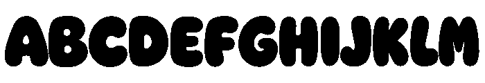 Chunky Bean Font UPPERCASE