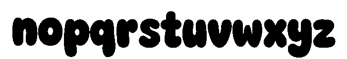Chunky Bean Font LOWERCASE