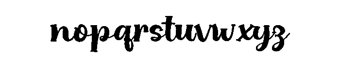 Chunky Beat Font LOWERCASE