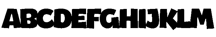 Chunky Blast Regular Font UPPERCASE