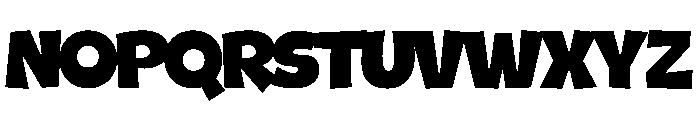 Chunky Blast Regular Font UPPERCASE