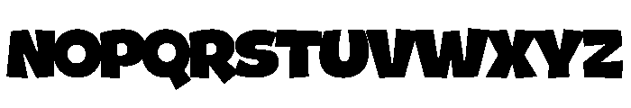 Chunky Blast Regular Font LOWERCASE