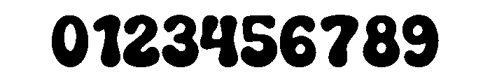 Chunky Blob Font OTHER CHARS