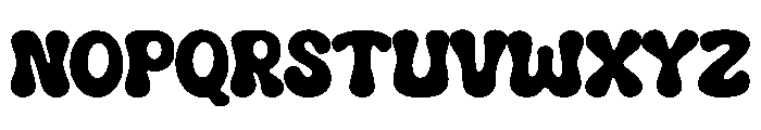 Chunky Blob Font UPPERCASE
