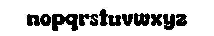 Chunky Blob Font LOWERCASE