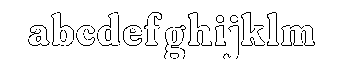 Chunky Bloom Outline FONT