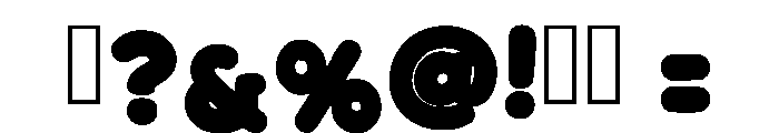Chunky Bold Regular Font OTHER CHARS
