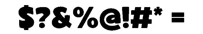 Chunky Bolde Regular Font OTHER CHARS