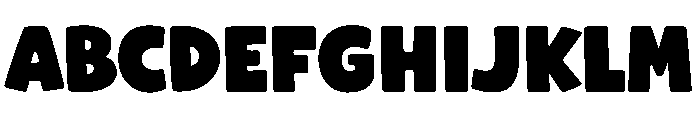 Chunky Bolde Regular Font UPPERCASE