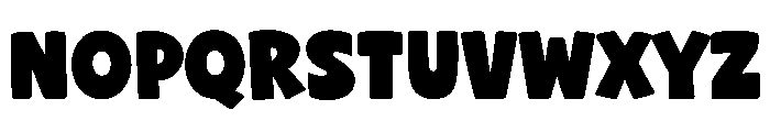 Chunky Bolde Regular Font UPPERCASE