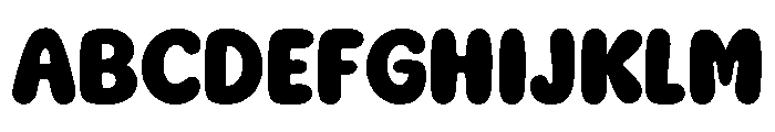 Chunky Boom Regular Font UPPERCASE