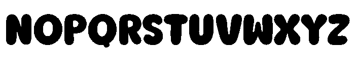 Chunky Boom Regular Font UPPERCASE