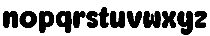 Chunky Boom Regular Font LOWERCASE