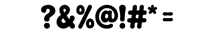 Chunky Bounce Font OTHER CHARS