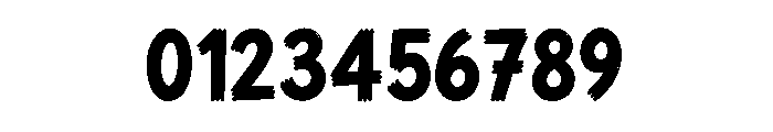 Chunky Brush Font OTHER CHARS