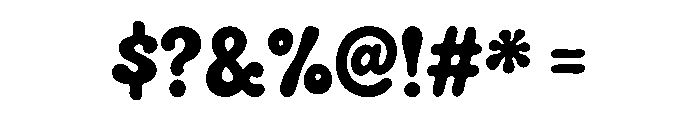 Chunky Bubble Font OTHER CHARS