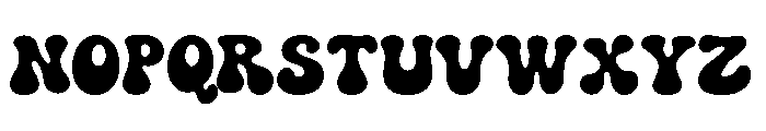 Chunky Bubble Font UPPERCASE
