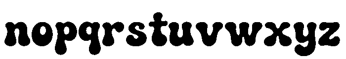 Chunky Bubble Font LOWERCASE