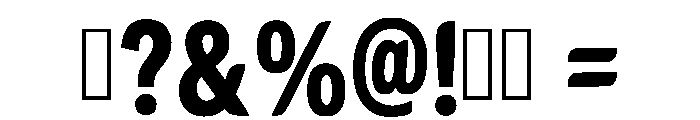 Chunky Buddy Regular Font OTHER CHARS